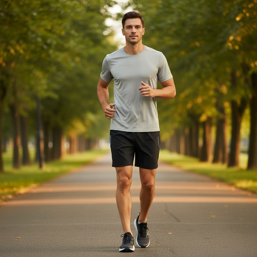 Crivit Men's Black 2-in-1 Running Shorts - Size XL