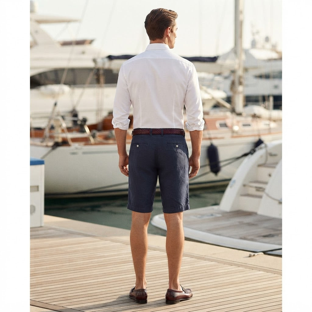 Men's Navy navy Tailored Woven Chino Shorts