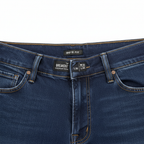 Women's Dark Blue Straight-Leg Premium Denim Jeans