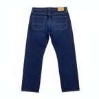 Women's Dark Blue Straight-Leg Premium Denim Jeans