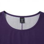 SHEIN Women's Purple Leaf Print Relaxed Fit Top