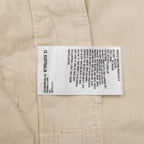 Women's Cream Cotton Cargo Trousers with Flap Pockets