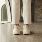 GUCCI Gucci Ivory Leather Chunky Low-Top Sneakers
