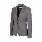MNG Women's Grey Single-Button Tailored Blazer