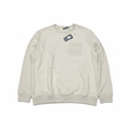 LIVERGY Men's Cream Organic Cotton Pocket Sweatshirt