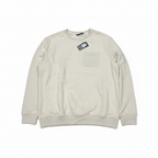 LIVERGY Men's Cream Organic Cotton Pocket Sweatshirt