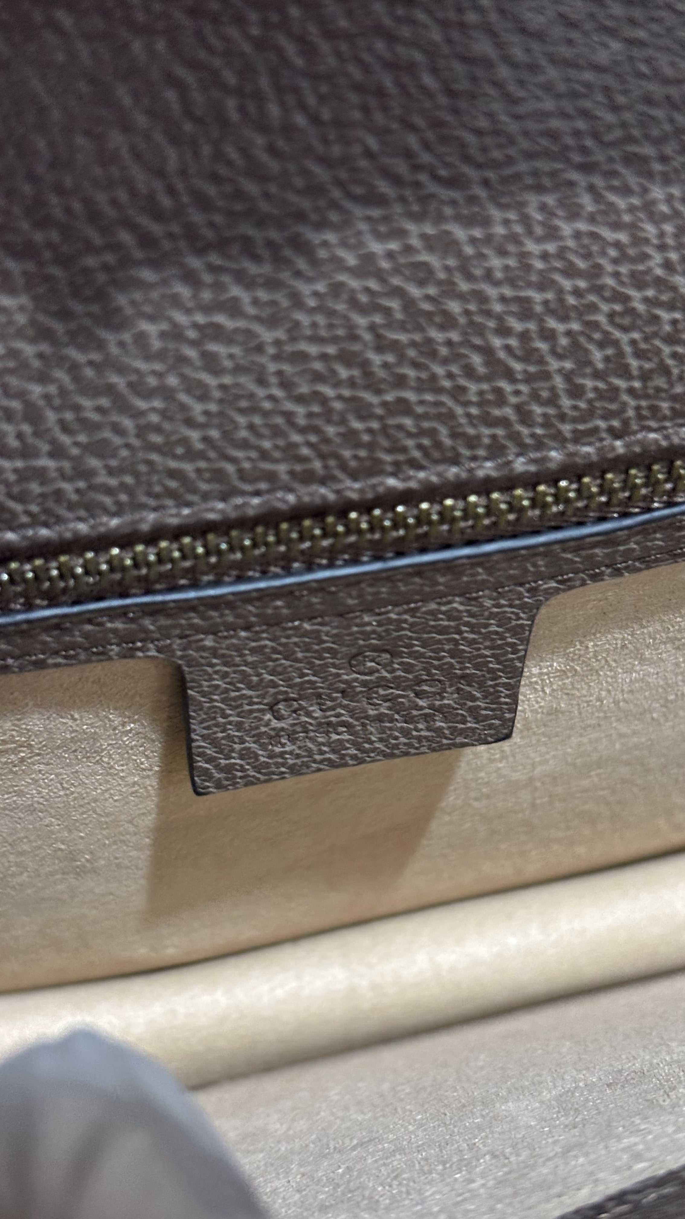 GUCCI Monogram Canvas Top Handle Bag with Web Stripe