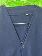 represent Navy Blue Floor-Length Abaya with Geometric Trim