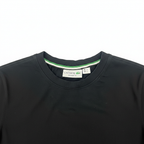 LACOSTE Women's Black Graphic Logo Crew Neck T-Shirt