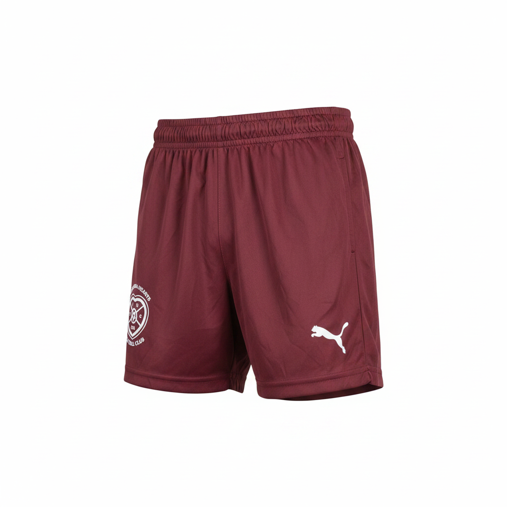 PUMA Kids Burgundy Athletic Football Shorts