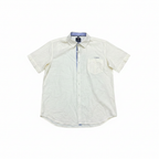 Giomani Men's Slim Fit Short Sleeve Linen Blend Shirt 4XL