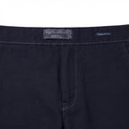 Women's Navy navy Linen Blend Straight Leg Trousers