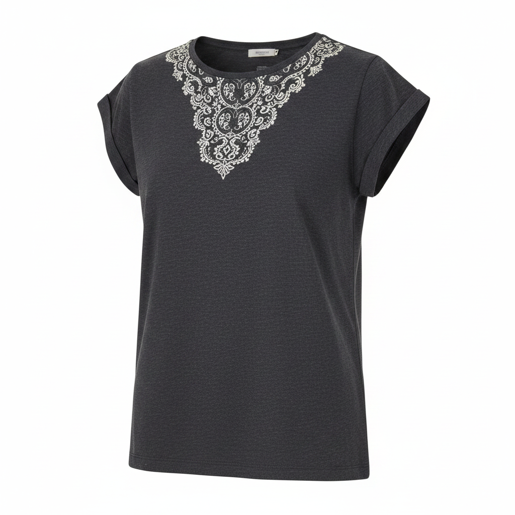 Esmara Women's Hemp and Organic Cotton Lace Back T-Shirt