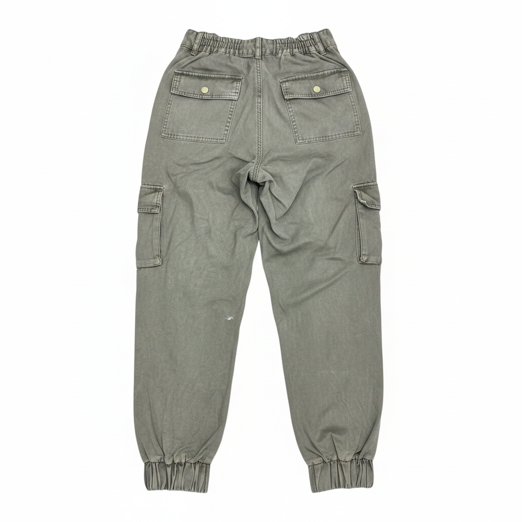 EN.ES Women's Olive Green Cargo Jogger Pants - Size US 2