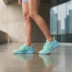 adidas Cyan Knit Performance Running Sneakers
