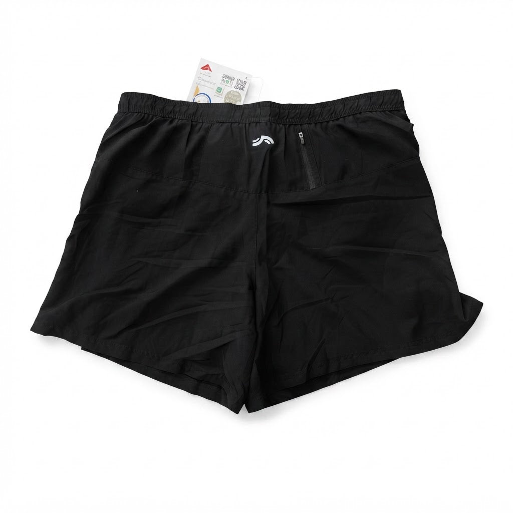 Men's Black Athletic Running Shorts