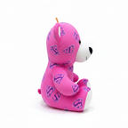 Pink Superman Logo Plush Teddy Bear