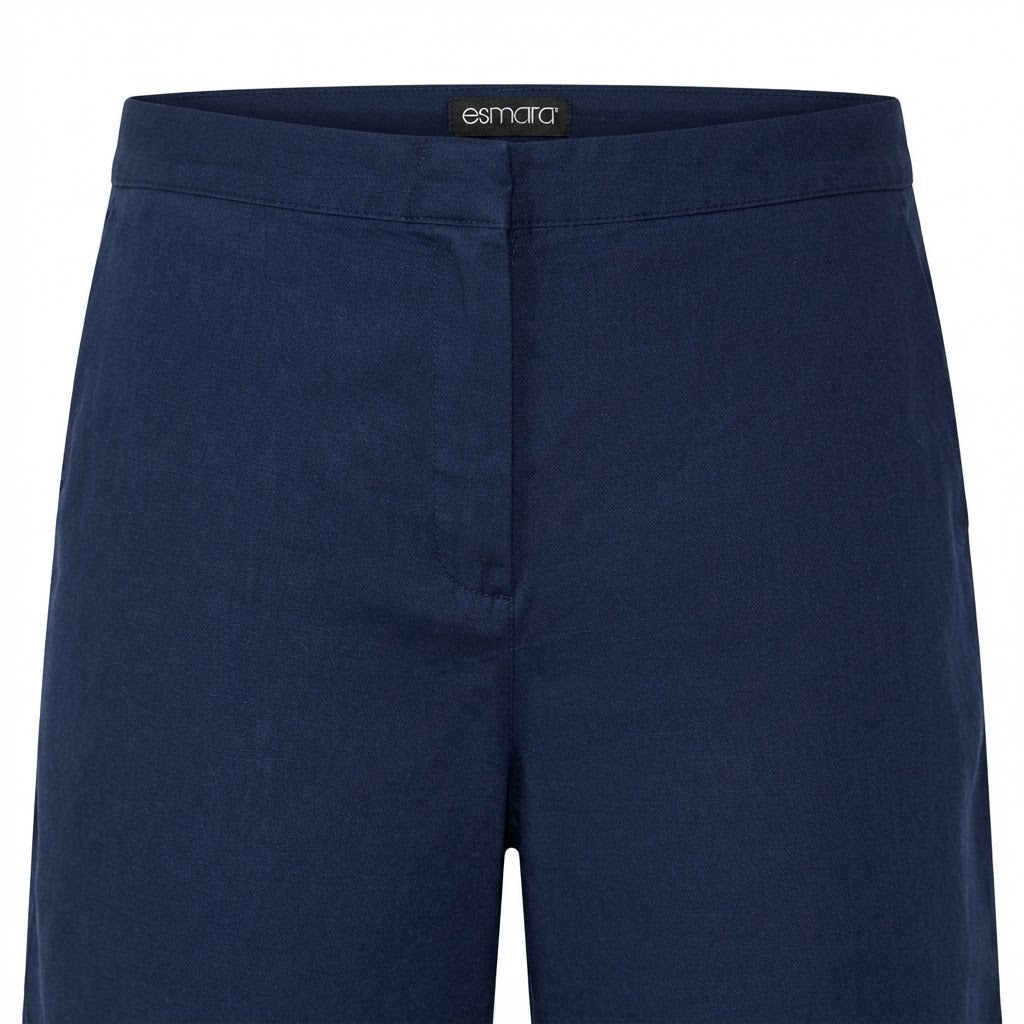 Women's Navy navy Pleated High-Waist Summer Shorts