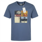 Ben Sherman Ben Sherman Slate Blue T-Shirt with Vintage Audi