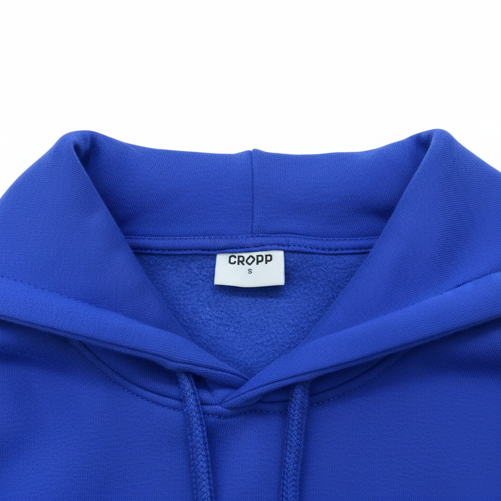 Cropp Blue Charlestown Boston Cropped Hoodie - Size S
